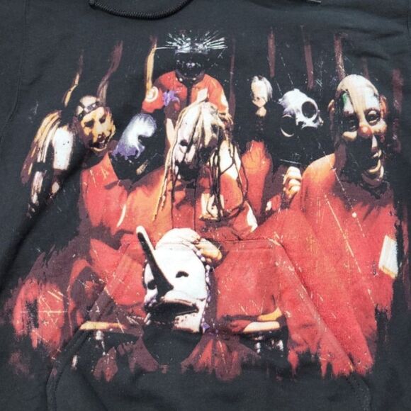 New Slipknot Sweatshirt Size Small SM Slipknot Self Titled Album Hoodie Pullover - Picture 4 of 6